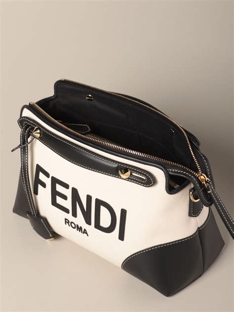 fendi shoulder bag white|vintage Fendi black shoulder bag.